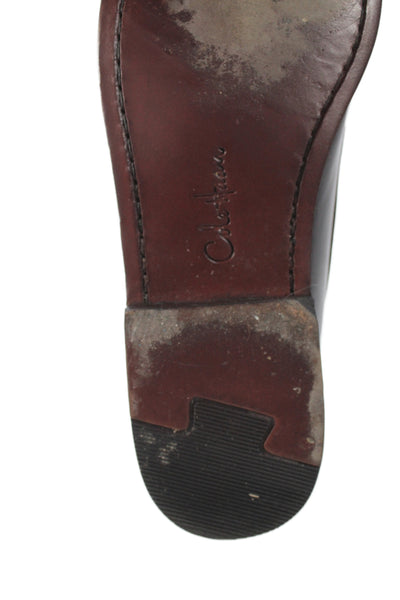 Cole Haan Mens Leather Slip On Dress Shoes Brown Size 9.5