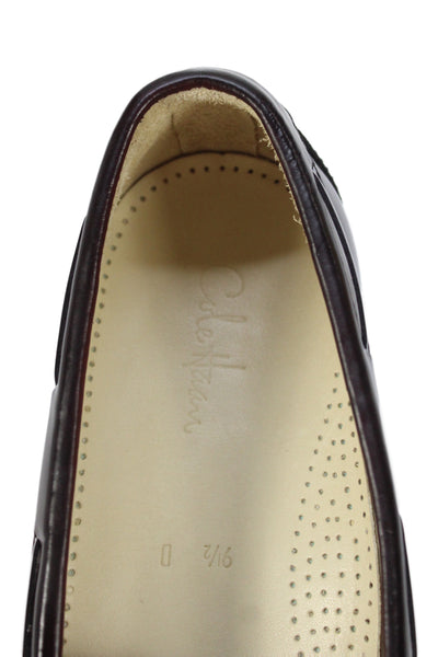 Cole Haan Mens Leather Slip On Dress Shoes Brown Size 9.5