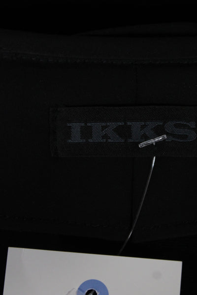 IKKS Women Straight Pencil Skirt Black Knee Length Zip Size 44