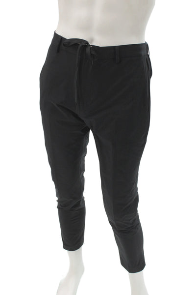 Banana Republic Mens Chino Pants Black Drawstring Size 31