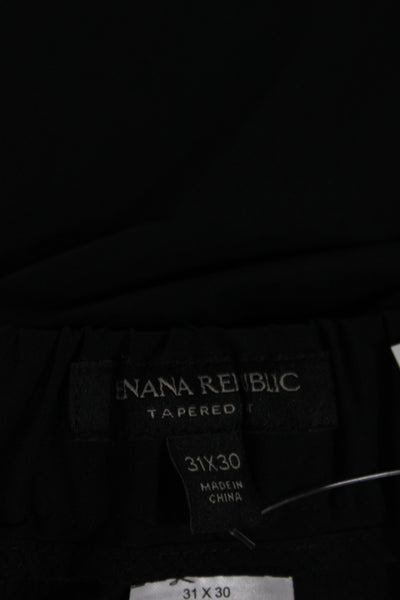 Banana Republic Mens Chino Pants Black Drawstring Size 31