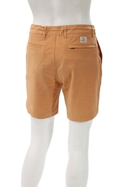 Faherty Mens Chino Shorts Orange 75% Recycled Polyester Beach Size 30