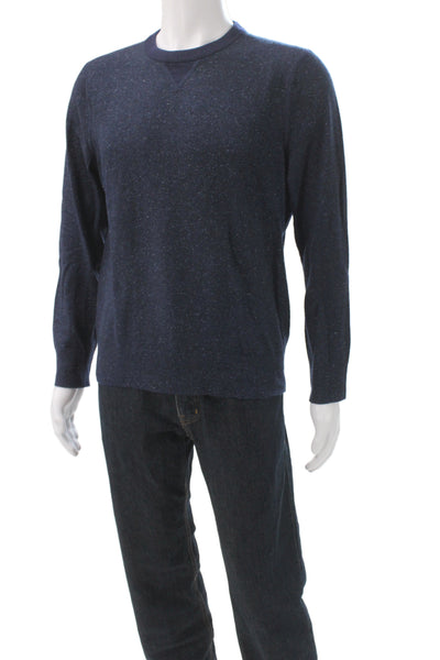 Banana Republic Mens Blue Wool Pullover Sweater Crewneck Long Sleeve Size S