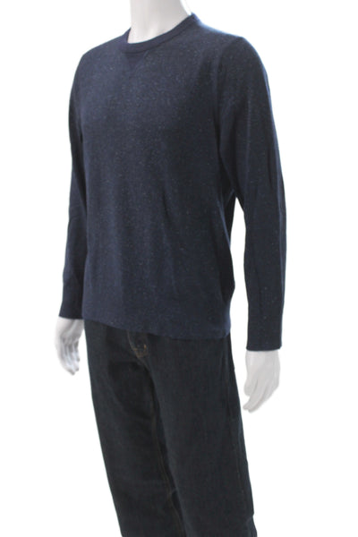 Banana Republic Mens Blue Wool Pullover Sweater Crewneck Long Sleeve Size S