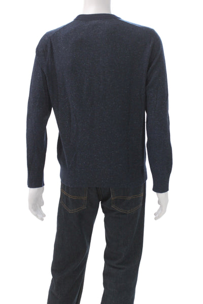 Banana Republic Mens Blue Wool Pullover Sweater Crewneck Long Sleeve Size S