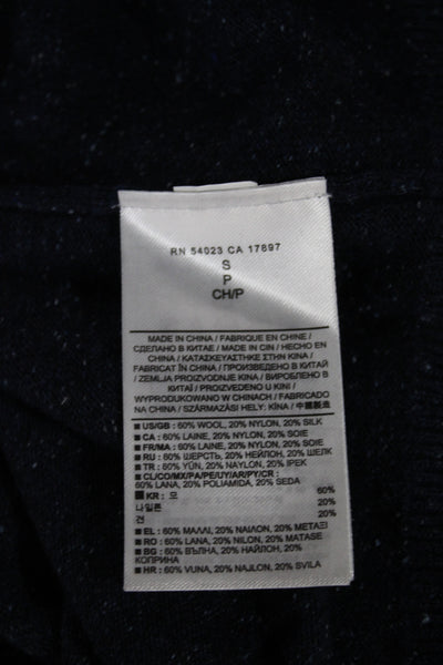 Banana Republic Mens Blue Wool Pullover Sweater Crewneck Long Sleeve Size S