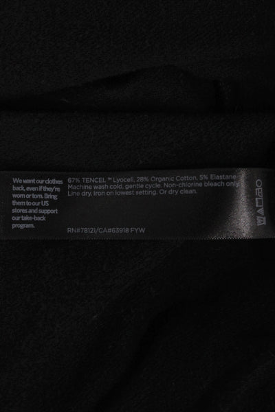 Eileen Fisher Womens Tunic Black Long Sleeve Crew Neck TENCEL Lyocell Size 1X