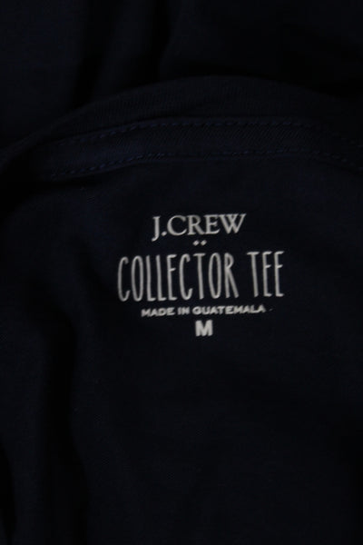 J Crew Women Blue Jersey Crew Neck Short Sleeve Cotton T-Shirt St Jude Size M