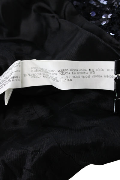 Zara Woman Women Basic Jacket Black Sequin Long Sleeve Size XS
