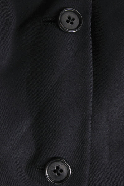 Hickey Freeman for Nordstrom Mens Black 100% Wool Blazer Button Size 52