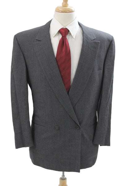 Gianni Versace Women Wool Gray Blazer Size 44