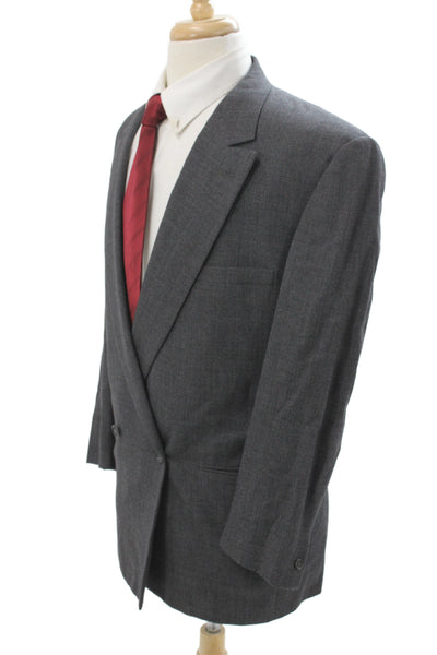Gianni Versace Women Wool Gray Blazer Size 44