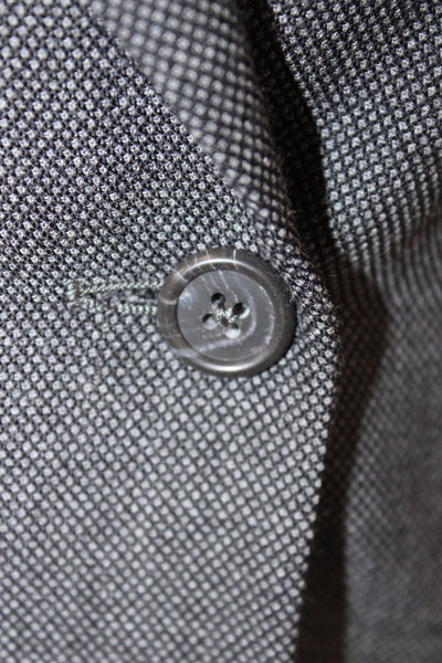 Gianni Versace Women Wool Gray Blazer Size 44