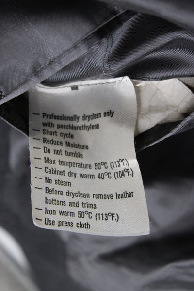 Gianni Versace Women Wool Gray Blazer Size 44