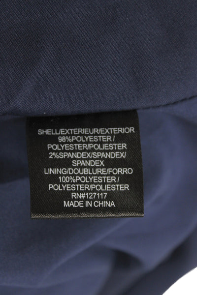 Badgley Mischka Women Sheath Dress Blue Knee Length 3/4 Sleeve Size 10