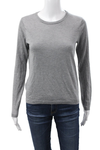 MNG Womens Pullover Crew Neck Gray Long Sleeve Viscose Size M
