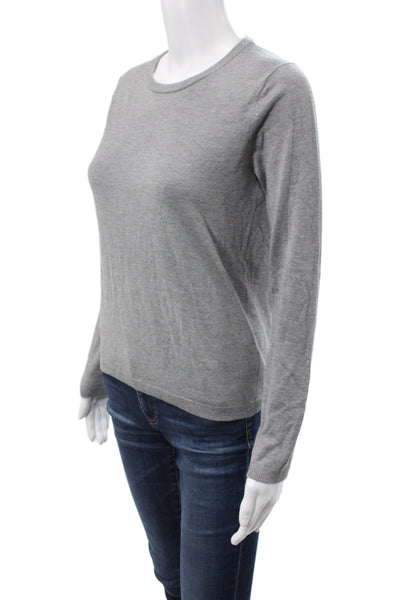 MNG Womens Pullover Crew Neck Gray Long Sleeve Viscose Size M