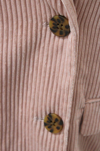 Scotch & Soda Women Basic Jacket Pink Blazer Button Long Sleeve Size 16