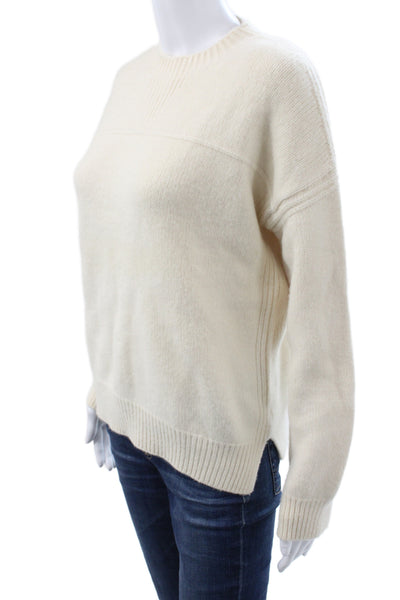 La Ligne Womens Cashmere Pullover Crew Neck Long Sleeve Ivory Size S