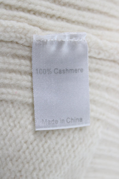 La Ligne Womens Cashmere Pullover Crew Neck Long Sleeve Ivory Size S