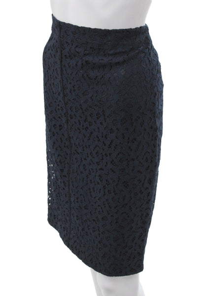 Marccain Women Set Black Animal Print Cotton Knee Skirt Long Sleeve Size 10