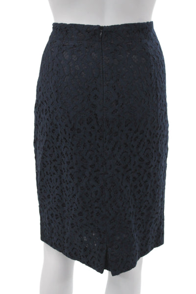 Marccain Women Set Black Animal Print Cotton Knee Skirt Long Sleeve Size 10