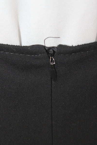 Lafayette 148 New York Women Straight Pencil Skirt Black Size 8
