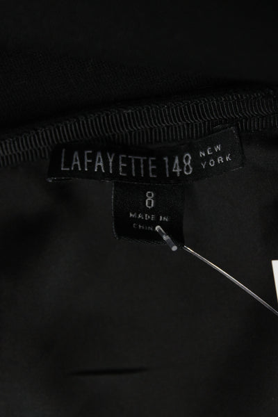 Lafayette 148 New York Women Straight Pencil Skirt Black Size 8