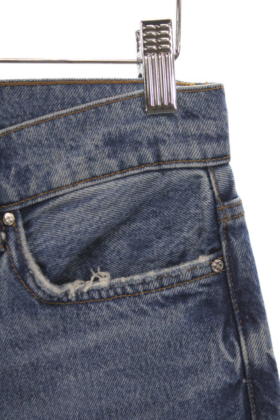 Anine Bing Women Straight Blue High Rise Cotton Jeans Size 27