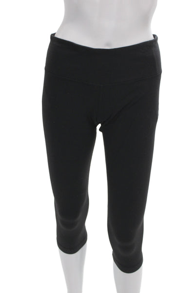 Lululemon Women Capri Leggings Black Athleisure Pull On Size 8