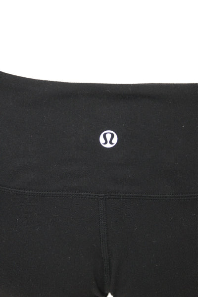 Lululemon Women Capri Leggings Black Athleisure Pull On Size 8