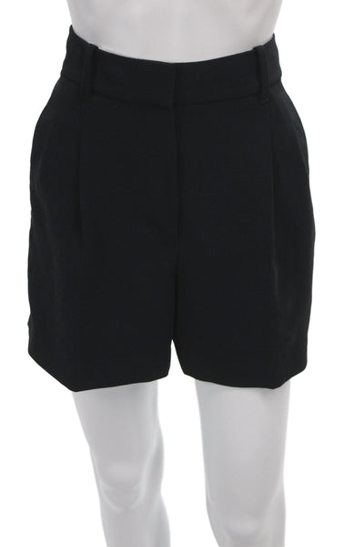 Wilfred Womens Chino Shorts Black 100% Polyester Zip Closure Size 4