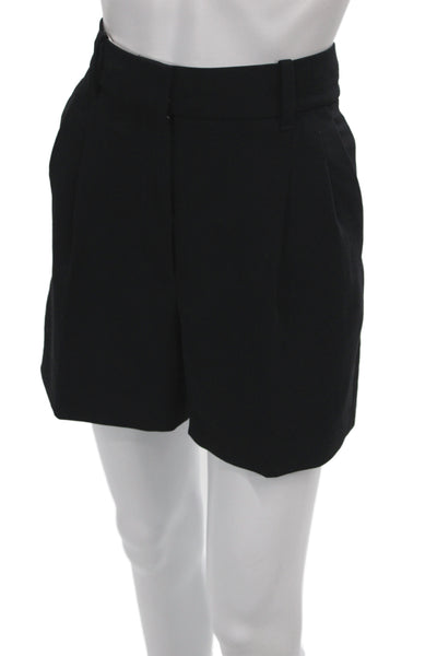 Wilfred Womens Chino Shorts Black 100% Polyester Zip Closure Size 4