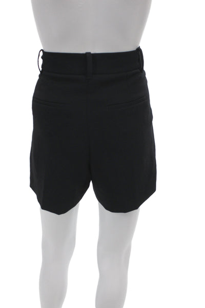 Wilfred Womens Chino Shorts Black 100% Polyester Zip Closure Size 4
