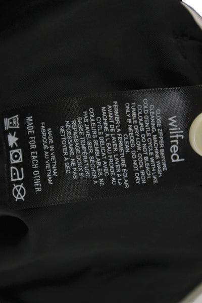 Wilfred Womens Chino Shorts Black 100% Polyester Zip Closure Size 4