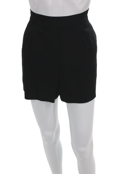 Babaton Womens Paperbag Waist Pull On Black Shorts Size 6