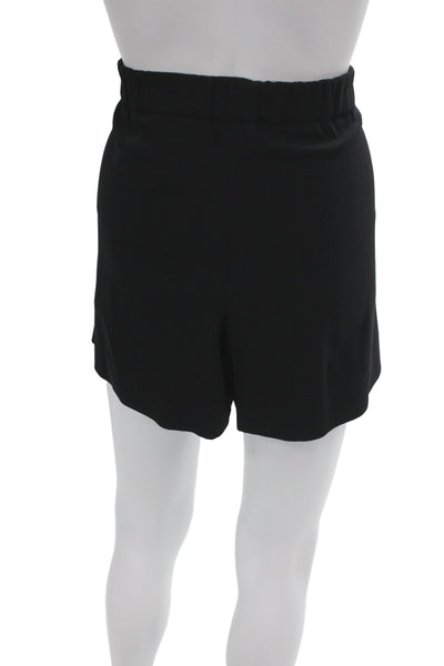 Babaton Womens Paperbag Waist Pull On Black Shorts Size 6