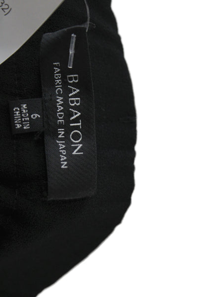 Babaton Womens Paperbag Waist Pull On Black Shorts Size 6