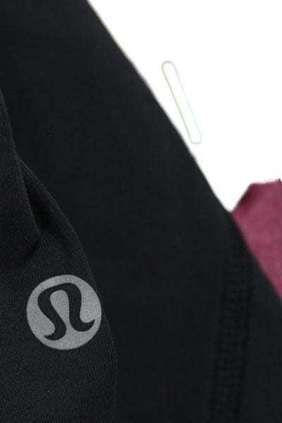 Lululemon Women Capri Leggings Black Nylon Athleisure Size 4