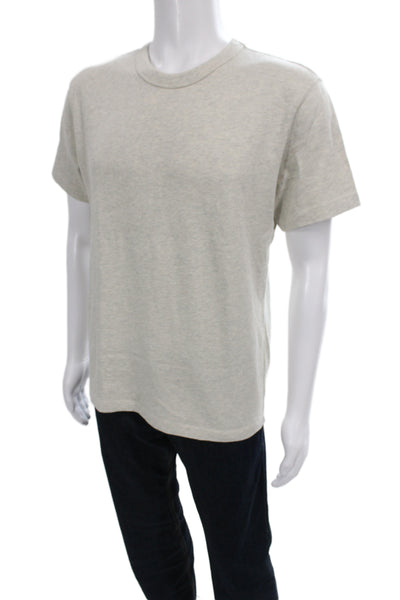 Buck Mason Mens Basic Gray Cotton Crew Neck Short Sleeve T-Shirt Size M
