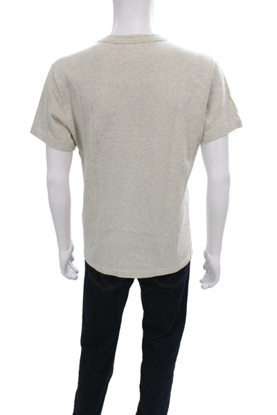 Buck Mason Mens Basic Gray Cotton Crew Neck Short Sleeve T-Shirt Size M