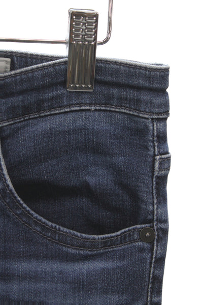 AG Adriano Goldschmied Women Cropped Blue Cotton Jeans Size 29