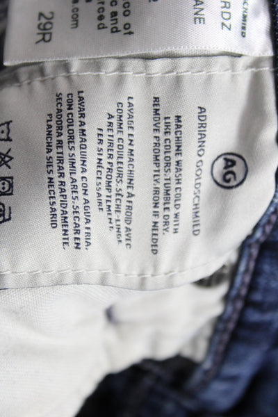 AG Adriano Goldschmied Women Cropped Blue Cotton Jeans Size 29