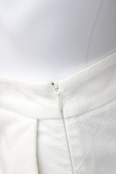 Joie Women White Culottes Zip Waist 98% Cotton Size XS