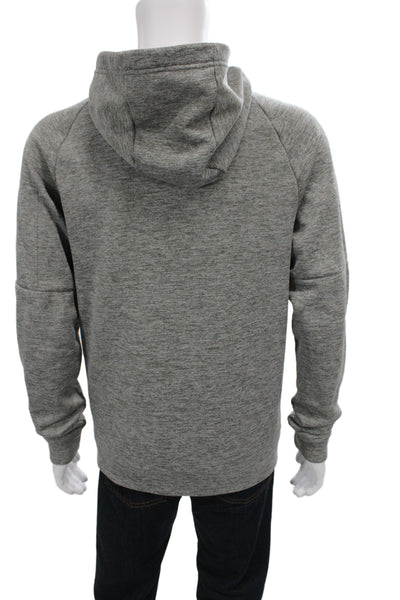 Nike Mens Full Zip Hoodie Gray Polyester High Neck Athleisure Size S