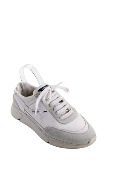 Axel Arigato Womens Genesis Stripe Bee bird Sneakers Teal White Size 8.5