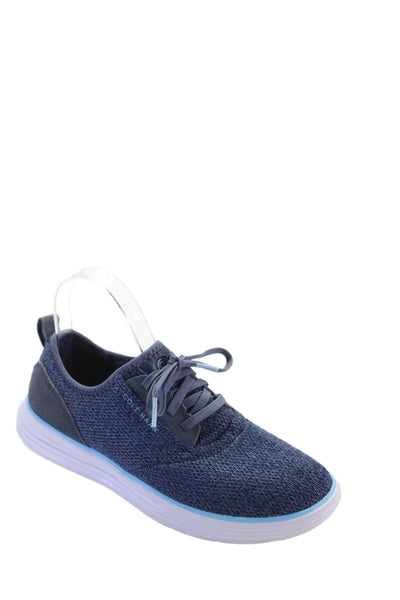Cole Haan Womens Knit Lightweight Grandsport Journey Sneakers Blue Size 9.5