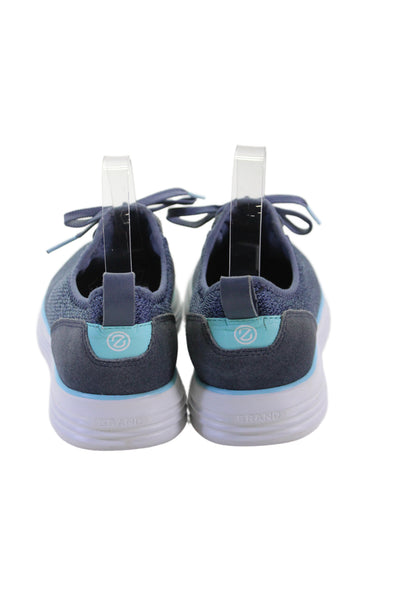 Cole Haan Womens Knit Lightweight Grandsport Journey Sneakers Blue Size 9.5