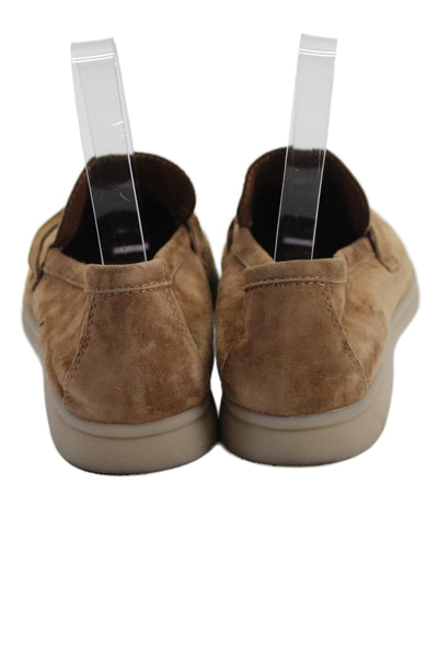 Dolce Vita Womens Suede Slip On Loafers Brown Size 6.5