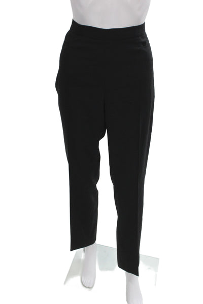 Akris Punto Women Dress Pants Black Wool Zip 31 Inseam Size 8